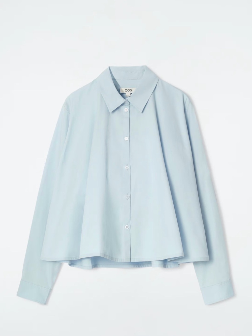 COS Relaxed Flared Cotton Shirt Pale Blue 38 (6, M) / SOLD OUT on COS website